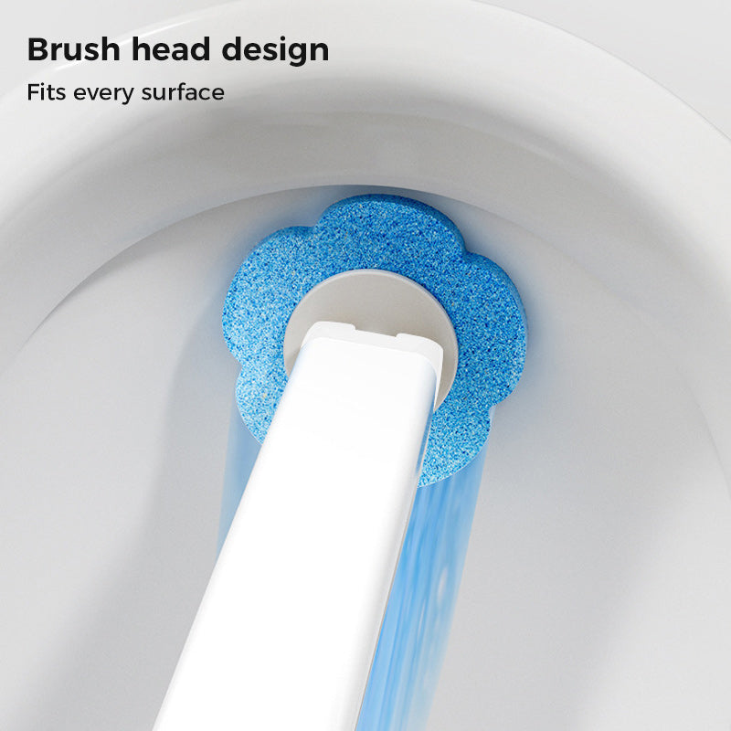 Engångstoalettrengöringssystem - Antibakteriell Gel med Avtagbar Borste för Djuprengöring och Hygien ✨🧼