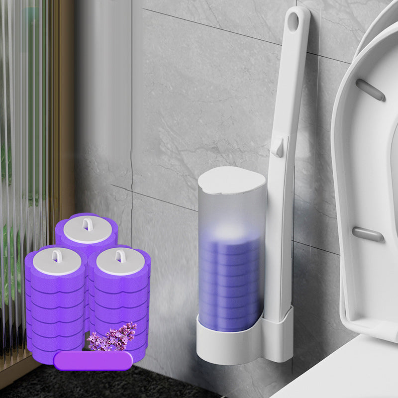 Engångstoalettrengöringssystem - Antibakteriell Gel med Avtagbar Borste för Djuprengöring och Hygien ✨🧼