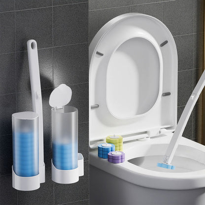 Engångstoalettrengöringssystem - Antibakteriell Gel med Avtagbar Borste för Djuprengöring och Hygien ✨🧼