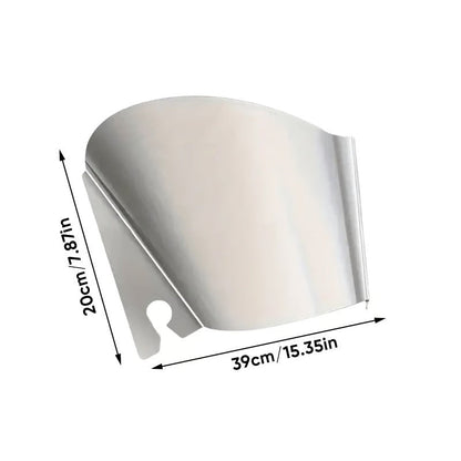 Bekvämt och hållbart hällskydd i rostfritt stål