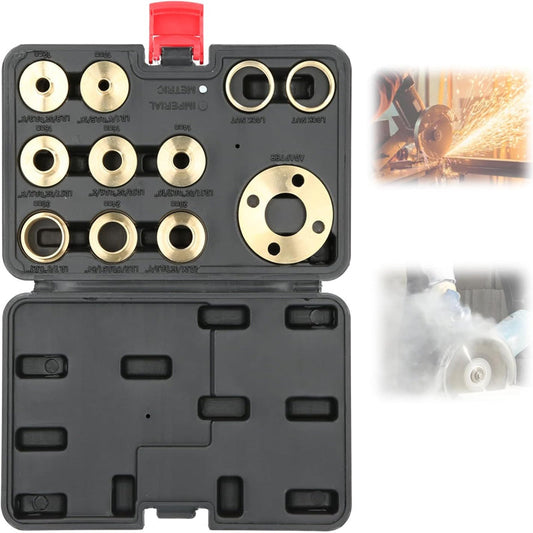 11PCS Mässing Router Mall Guide Sleeve Kit