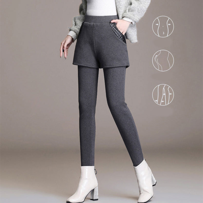 Faux tvådelade Curves kroppsformande byxor