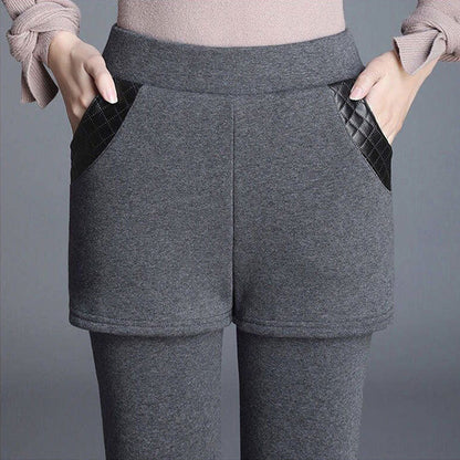 Faux tvådelade Curves kroppsformande byxor