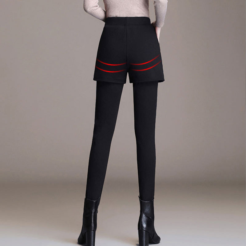 Faux tvådelade Curves kroppsformande byxor