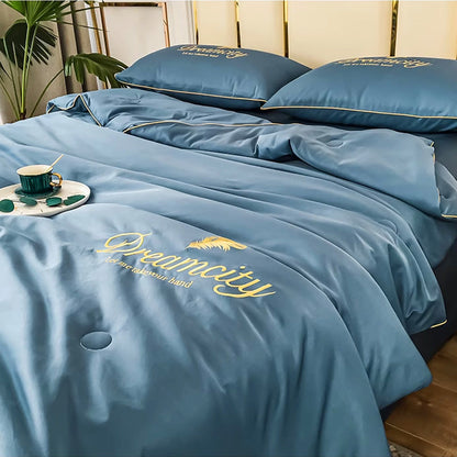 🛏️ 60 % RABATT! ❄️ Tvättbart och svalkande 4-delat sängklädesset – 2026 Supercool – Andningsbart, lättskött och perfekt för varma nätter 🌸
