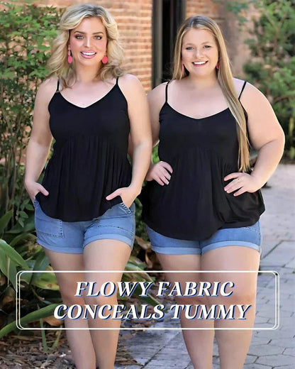 🔥Lös Passform Tanktop med Inbyggd BH