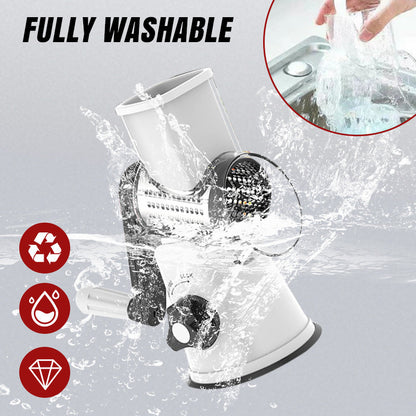 🔥 Köksrea 2025 🔥 Multifunktionell manuell roterande rivjärn & hackare 🚀🥕