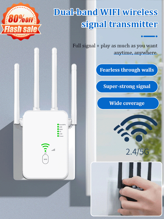 Enhet för trådlös WiFi-signal med dubbla band