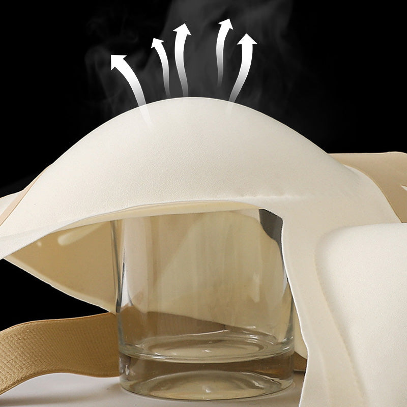 Färgblockerad icke-markering samlad push-up bh