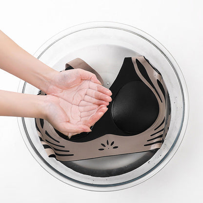 Färgblockerad icke-markering samlad push-up bh