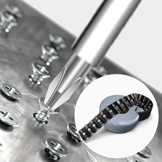🔧Bærbart magnetisk bits- og skralle-skrutrekkersett - 21 deler