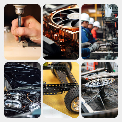 🔧Bærbart magnetisk bits- og skralle-skrutrekkersett - 21 deler