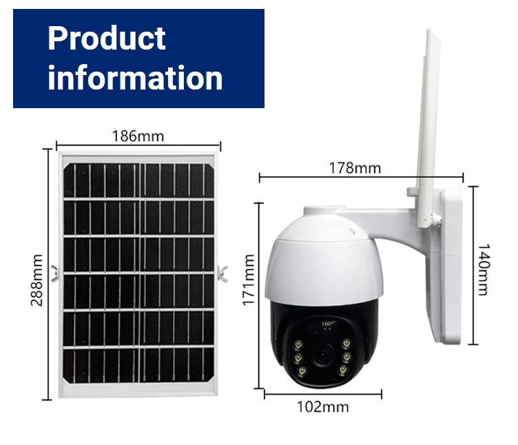 🔥2025 Home Essentials - Ultra HD Real Time Lag Free🔥Smart trådlös övervakningskamera för solenergi🔥