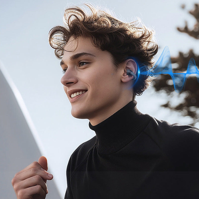 Headset för intelligent översättning med smart färgskärm och clips i örat