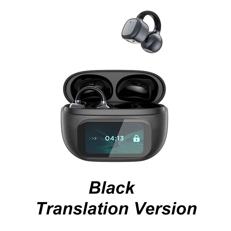 Headset för intelligent översättning med smart färgskärm och clips i örat