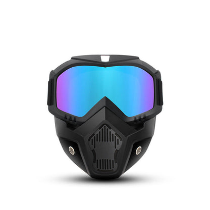 🔥HD Dimmaverkande Avtagbar Helansiktsmask (Bländningsskydd, UV-skydd, Dammfilter)