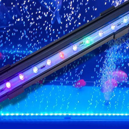 LED akvarium färgglada luftbubblor ljus