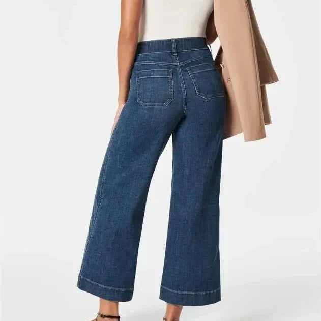 👖Cropped jeans med vid ben och magkontroll ⭐ 2026 års bästsäljande jeans