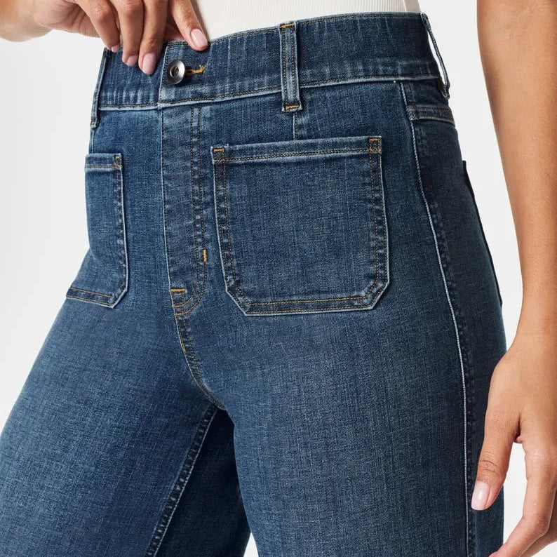 👖Cropped jeans med vid ben och magkontroll ⭐ 2026 års bästsäljande jeans