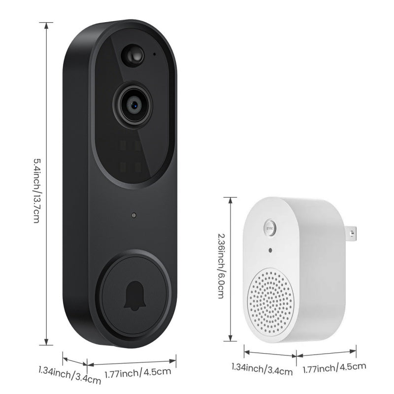 Smart Hem Trådlös HD Videodörrklocka och Klocka