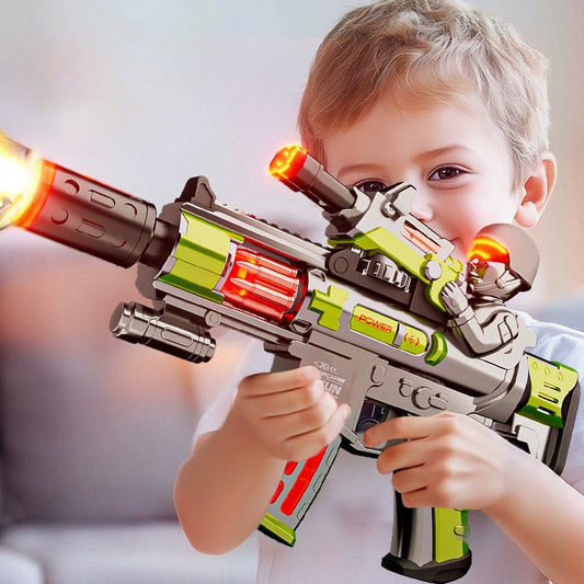 🔥Kid's Electric Submachine 🔫Leksak med rök- och vibrationseffekter