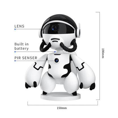 🔥T3 Robot Lågeffekts PIR-kamera 360 Pan Tilt Head WiFi Trådlös kamera Ultra HD 4K Personifierad Kreativ