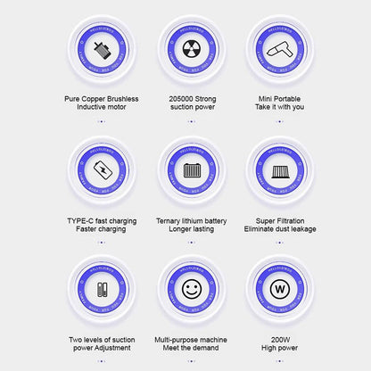 🏆 Allt-i-ett sladdlös lövblås, dammsugare och pump för hem och bil👑