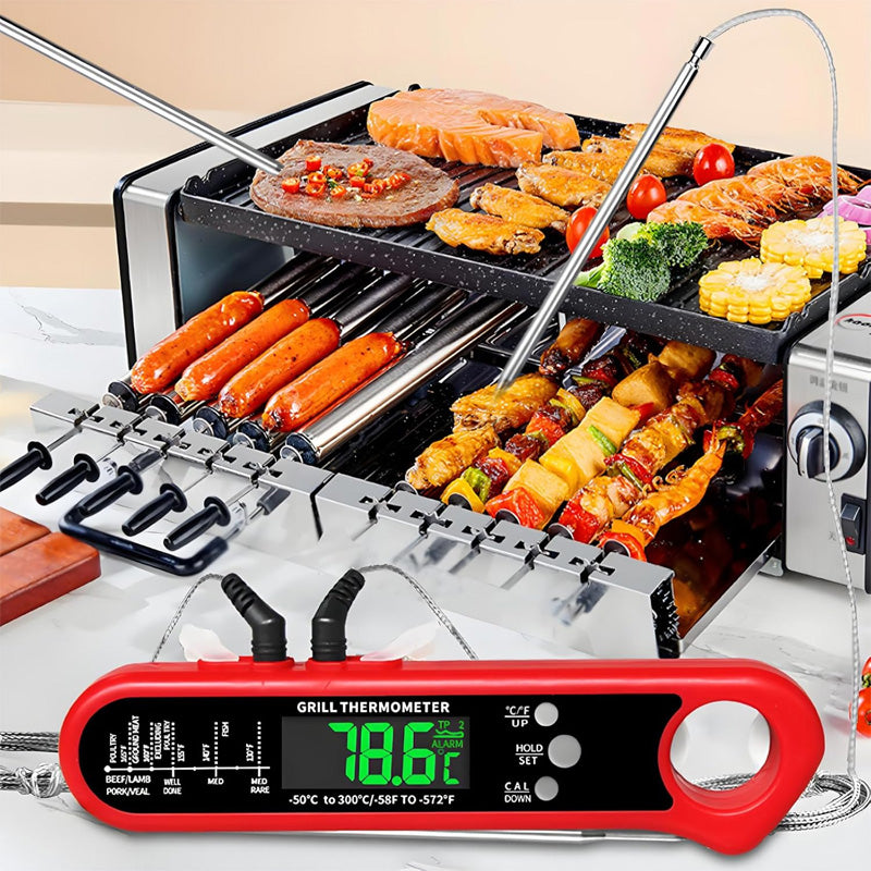 🔥Livsmedelssäkerhet Essentials🌡️Instant Läs termometeruppsättning för matlagning