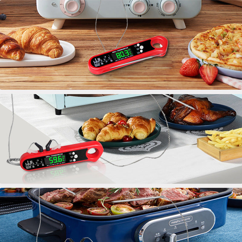 🔥Livsmedelssäkerhet Essentials🌡️Instant Läs termometeruppsättning för matlagning
