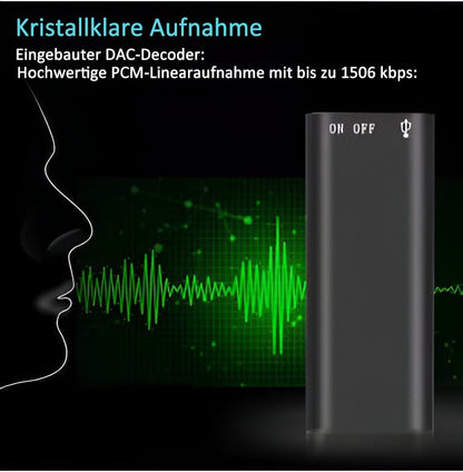 🎤 60% RABATT! ⏺️ HD-röstinspelare – Kompakt, Högklassigt Ljud & Perfekt för Möten, Föreläsningar och Intervjuer 🎧📦