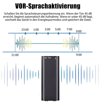 🎤 60% RABATT! ⏺️ HD-röstinspelare – Kompakt, Högklassigt Ljud & Perfekt för Möten, Föreläsningar och Intervjuer 🎧📦