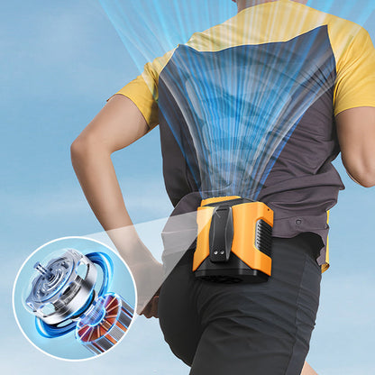 🏖️50 % rabatt🌀Multifunktionell midjeventilator på 6000 mAh med 100 hastighetsinställningar och ficklampa🌬️⚡