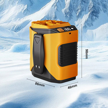 🏖️50 % rabatt🌀Multifunktionell midjeventilator på 6000 mAh med 100 hastighetsinställningar och ficklampa🌬️⚡