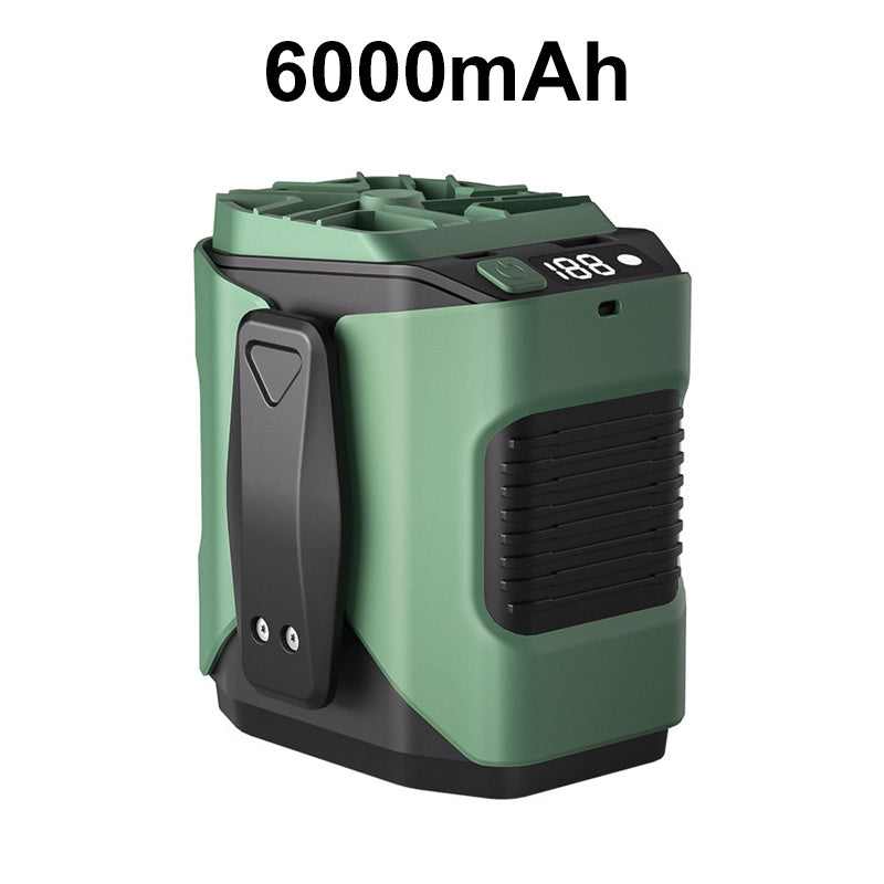 🏖️50 % rabatt🌀Multifunktionell midjeventilator på 6000 mAh med 100 hastighetsinställningar och ficklampa🌬️⚡