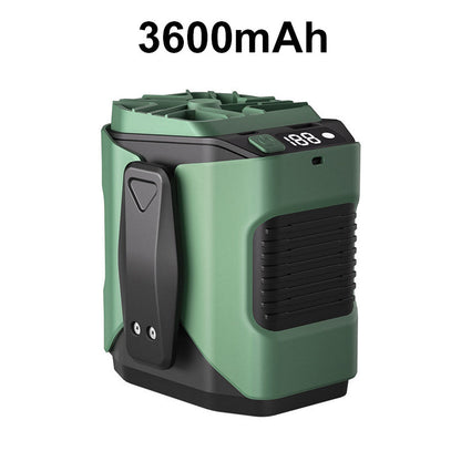 🏖️50 % rabatt🌀Multifunktionell midjeventilator på 6000 mAh med 100 hastighetsinställningar och ficklampa🌬️⚡