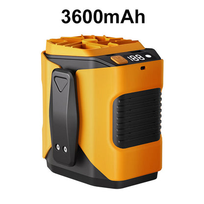 🏖️50 % rabatt🌀Multifunktionell midjeventilator på 6000 mAh med 100 hastighetsinställningar och ficklampa🌬️⚡