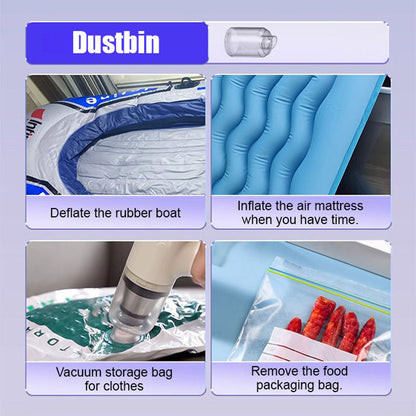 🏆 Allt-i-ett sladdlös lövblås, dammsugare och pump för hem och bil👑