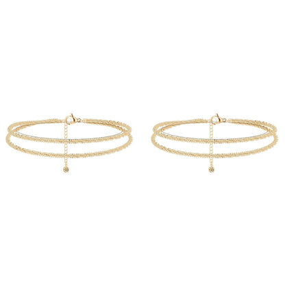 💝 50% RABATT NU! ✨ Vackert skiktat vattentätt ankelarmband – Sommarglitter, Justerbar Passform & Unik Design 🏖️