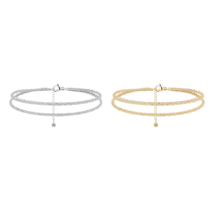 💝 50% RABATT NU! ✨ Vackert skiktat vattentätt ankelarmband – Sommarglitter, Justerbar Passform & Unik Design 🏖️