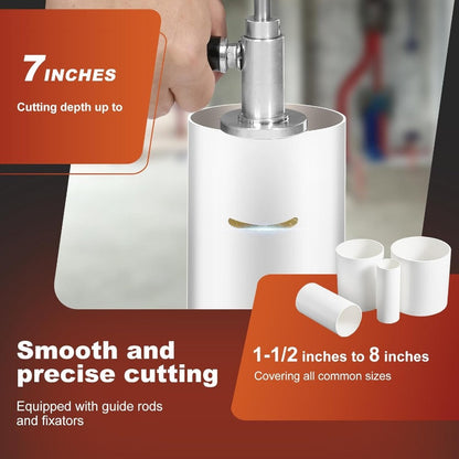 ✂️ 50% RABATT! 🔧 PVC-rörskärare med skärhjul – Professionell skärkapacitet i hårda material – Vass skärhjul för precision – perfekt för VVS-projekt och reparationer 🚿