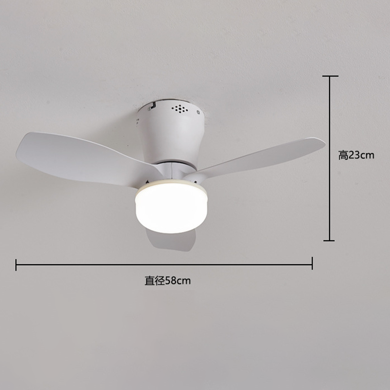 Takfläkt med LED-belysning och fjärrkontroll