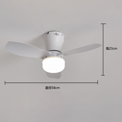 Takfläkt med LED-belysning och fjärrkontroll