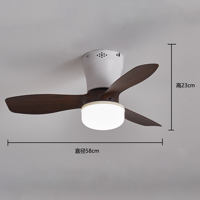 Takfläkt med LED-belysning och fjärrkontroll