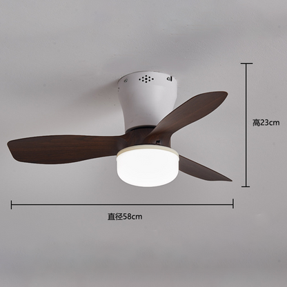 Takfläkt med LED-belysning och fjärrkontroll