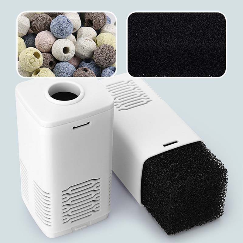 🔥4 i 1 akvariefilter - filtrering, luftning, avfallshantering, pumpar