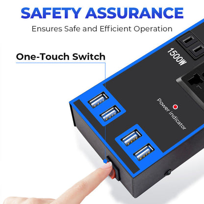 🔥12V/24V till 220V växelriktare för bil