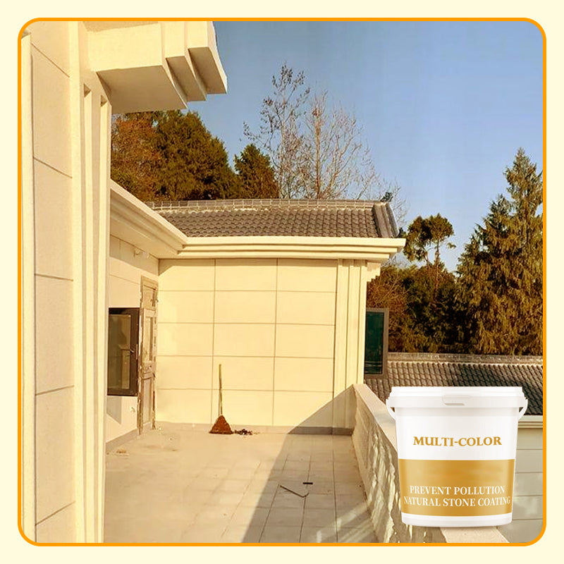 🔥Super Bulk 2kg specialförpackning🔥Vattentät flerfärgad naturstensfärg tvättad