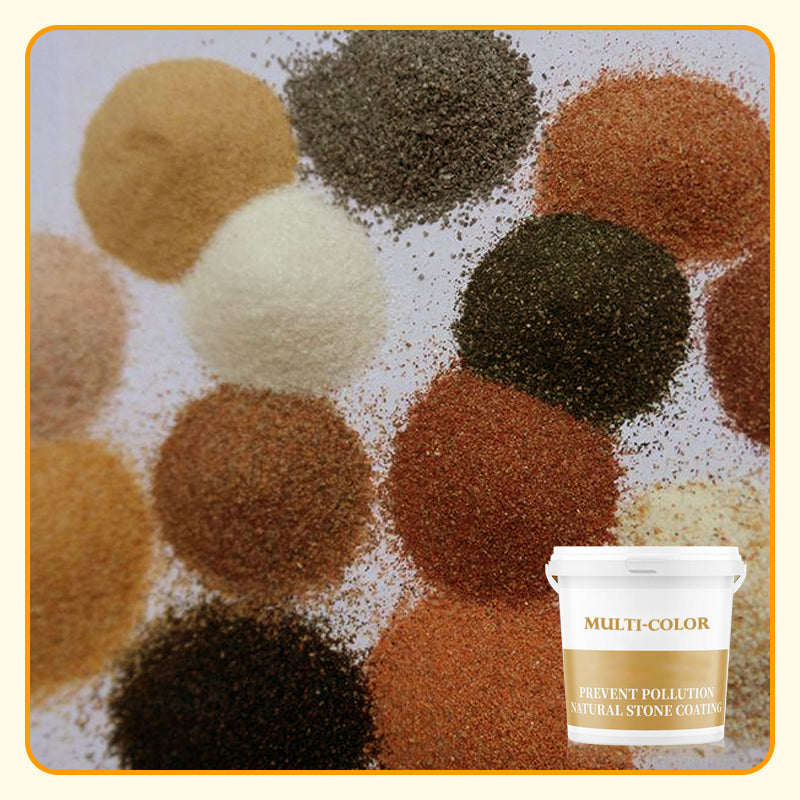 🔥Super Bulk 2kg specialförpackning🔥Vattentät flerfärgad naturstensfärg tvättad