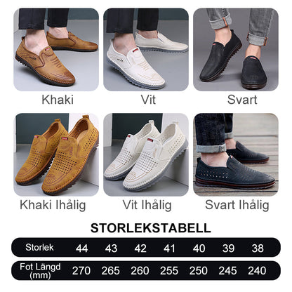 🔥2025 Sommarkomfort🔥Handgjorda Fritidsskor i Läder För Män