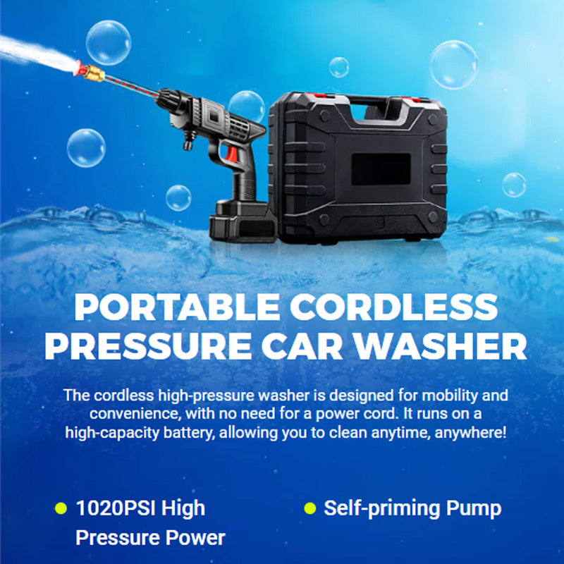 🔥2025 Sommar Rekommenderas varmt🔥Bärbar elektrisk högtryckstvätt
